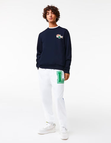 Men's Badge Organic Cotton Sweatshirt 166 MARINE