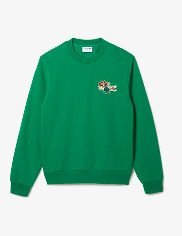 Men's Badge Organic Cotton Sweatshirt Green
