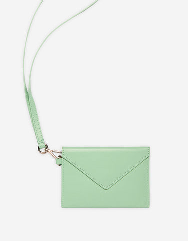 NECK ENVELOPE WALLET MIST GREEN