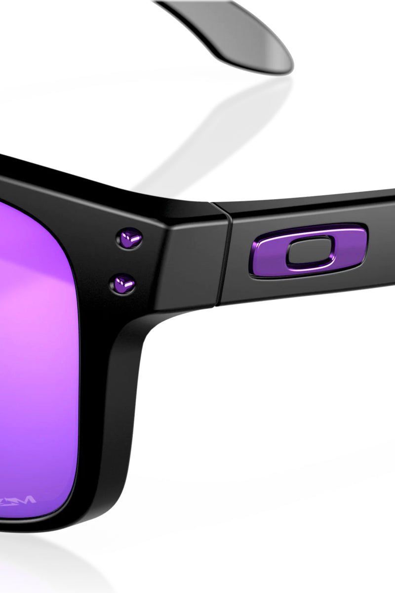 New Oakley HOLBROOK XL 9017-2059 Sunglasses Matte Black w/ Prizm Violet  Iridium