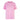Round neck cotton T-shirt with embroidered logo Pink