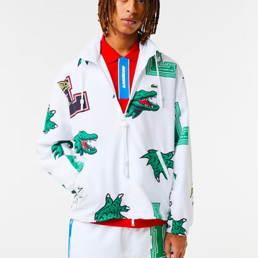 Unisex Water-Repellent Taffeta Jacket BLANC/MULTICO