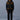 Viggo Mixed Media Bomber Jacket With Removable Hood Black