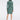 Jeanne Silk Jersey Wrap Dress in Fleurgeo Summer Turquoise