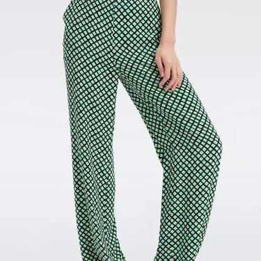 Montreal Pants in Tiny Painted Cube Indian Green