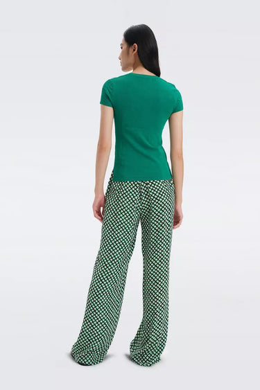 Montreal Pants in Tiny Painted Cube Indian Green