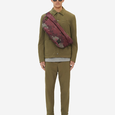 Maison Kitsuné X Eastpak Printed Springer Xl Bumbag Wine Lees
