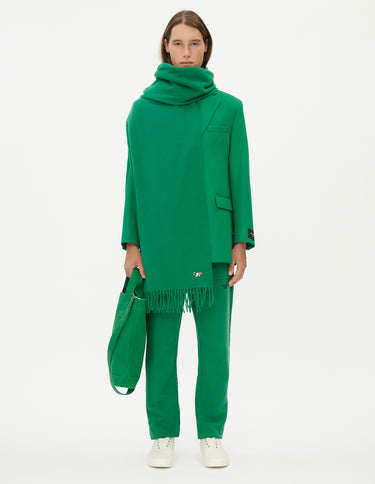 MAISON KITSUNÉ TWO BUTTONS JACKET DEEP GREEN