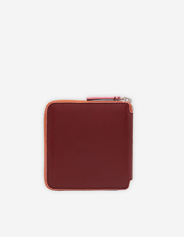 Square Zipped Wallet Wine Lees