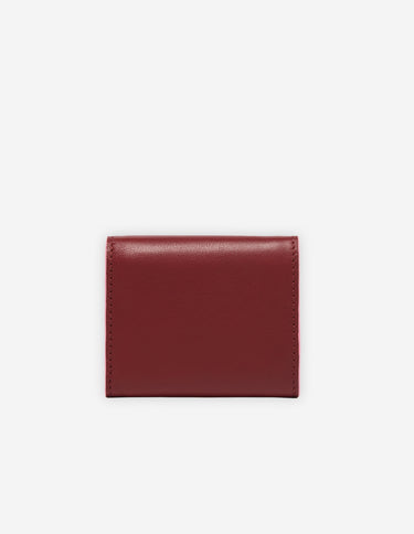 MAISON KITSUNÉ <br>PROFILE FOX ULTRA COMPACT WALLET WINE LEES