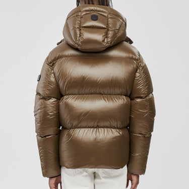 Kent Lustrous Light Down Jacket With Hood Army
