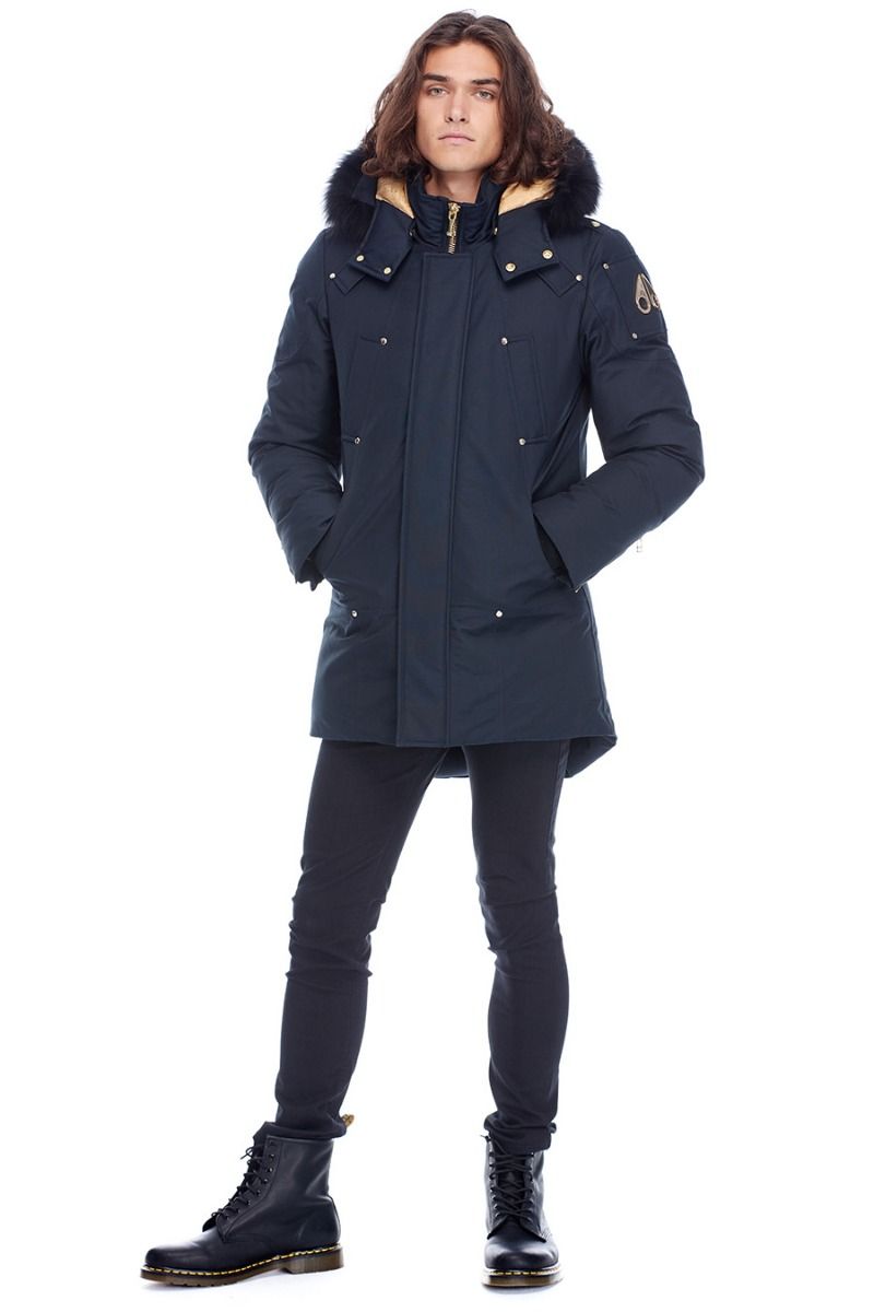 STAG LAKE PARKA NAVY W / BLACK FUR – rue de can